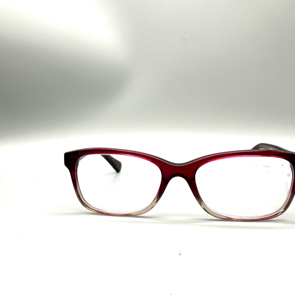 Coach Hc 6089 Red Sand Gradient Rectangular Eyegl… - image 2